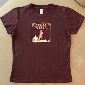 VTG HTF Mates of State Junior Women M Indie Pop Concert Tour T-Shirt + Sticker
